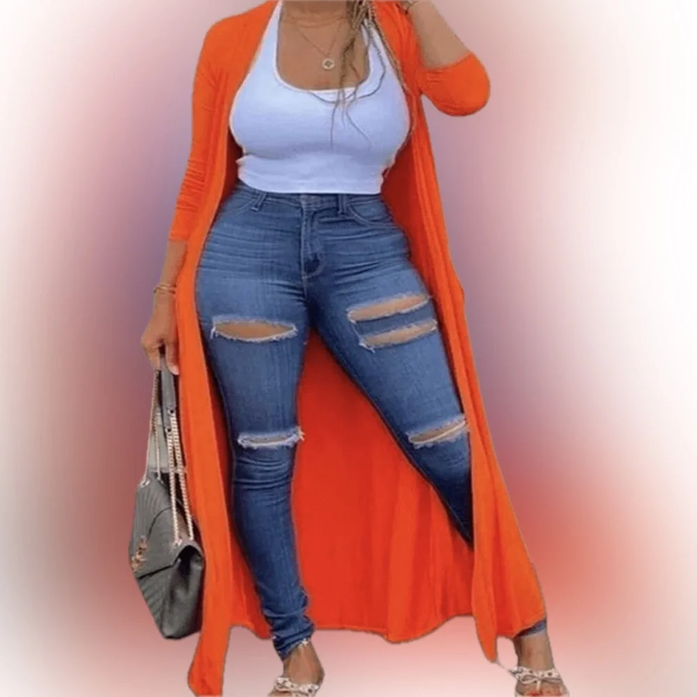 🍊 PLUS Orange Cardigan 🍊 - Picture 1 of 6